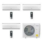 Gree 30,000 BTU Multi21+ Tri-Zone Wall Mount Mini Split Air Conditioner Heat Pump 208/230V SEER 21 (9-9-12)