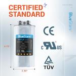 [UL Certified] BlueStars 35+5 uF 35/5 MFD 370-440VAC Dual Run Round Air Conditioner Capacitor - Fits AC Unit Fan Motor Start or Heat Pump or Condenser Straight Cool - Replaces 97F9834 Z97F9834