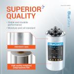 [UL Certified] BlueStars 35+5 uF 35/5 MFD 370-440VAC Dual Run Round Air Conditioner Capacitor - Fits AC Unit Fan Motor Start or Heat Pump or Condenser Straight Cool - Replaces 97F9834 Z97F9834