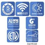 Gree 30,000 BTU Multi21+ Tri-Zone Wall Mount Mini Split Air Conditioner Heat Pump 208/230V SEER 21 (9-9-12)