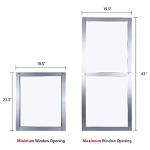 Soleus Air Sliding Window Kit, Reinforced Aluminum Works Exclusive with the Soleus Over The Sill (Saddle) Air Conditioner (Air Conditioner Not Included)