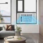Towallmark 6,000 Btu Window Air Conditioner, Cools Up to 250 Sq. Ft with Cooling, Dehumidifier, 3 Fan Speed, Window-Mounted Room Ac Window Unit with Remote, Easy Install Kit for Home