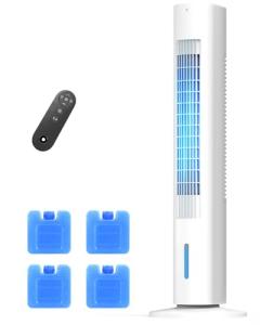 AIRTHRYL Windowless Portable Air Conditioner, 35" Evaporative Air Cooler with Remote, 3 Speeds, Large Water Tank, Oscillating Cooling Fan, 7H Smart Timer, Quiet Swamp Cooler for Home Bedroom Indoor
