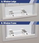 LEOPO No Drilling Air Conditioner Support Bracket,Fits Single & Double-Hung Windows, Heavy Duty Steel Holds Up to 300lbs, for 5000-24000 BTU Units