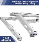 LEOPO No Drilling Air Conditioner Support Bracket,Fits Single & Double-Hung Windows, Heavy Duty Steel Holds Up to 300lbs, for 5000-24000 BTU Units
