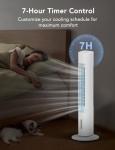 AIRTHRYL Windowless Portable Air Conditioner, 35" Evaporative Air Cooler with Remote, 3 Speeds, Large Water Tank, Oscillating Cooling Fan, 7H Smart Timer, Quiet Swamp Cooler for Home Bedroom Indoor