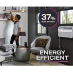 GE PROFILE PWDV12WWF 12,000 BTU Inverter Window Air Conditioner Unit Energy Efficient AC Cooling up to 550 sq ft, Ultra Quiet, Smart Home Capable, Includes Remote and Install Kit, White