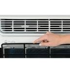 GE PROFILE PWDV12WWF 12,000 BTU Inverter Window Air Conditioner Unit Energy Efficient AC Cooling up to 550 sq ft, Ultra Quiet, Smart Home Capable, Includes Remote and Install Kit, White