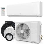 Garvee 9,000 BTU Mini Split Air Conditioner with Heat Pump, 18.5 SEER, Cools Up to 750 Sq. Ft, Energy Efficient Inverter AC with Installation Kit & Remote, Ductless AC Unit with Pre-Charged Condenser