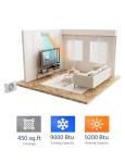 Garvee 9,000 BTU Mini Split Air Conditioner with Heat Pump, 18.5 SEER, Cools Up to 750 Sq. Ft, Energy Efficient Inverter AC with Installation Kit & Remote, Ductless AC Unit with Pre-Charged Condenser