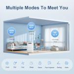 14000 BTU Portable Air Conditioners for Room up to 700 Sq. Ft, 3-IN-1 Portable AC Unit with Fan Dehumidifier, Drainage-free Cooling, 48 dB Quiet Sleep Mode, 24H Timer, Auto Swing, Windows Kit Included