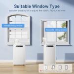 14000 BTU Portable Air Conditioners for Room up to 700 Sq. Ft, 3-IN-1 Portable AC Unit with Fan Dehumidifier, Drainage-free Cooling, 48 dB Quiet Sleep Mode, 24H Timer, Auto Swing, Windows Kit Included