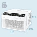 Keystone 10,000 BTU Window Mounted Inverter Air Conditioner, 115V, Energy Star Window Air Conditioner for Rooms up to 450-Sq.Ft. with Quiet Operation and Remote Control