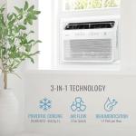 Keystone 10,000 BTU Window Mounted Inverter Air Conditioner, 115V, Energy Star Window Air Conditioner for Rooms up to 450-Sq.Ft. with Quiet Operation and Remote Control