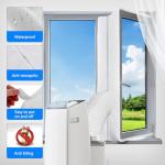 Portable Air Conditioner Window Seal Kit,Hot Air Stop Air Exchange Guards with Zip 158 inch ac Window Seal Kit Hot Air Stop Air Exchange Guards with Zipper Portable air Conditioner Window kit