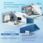 ROVSUN WIFI 20000 BTU Dual Zone (9K+9K) Ceiling Cassette Mini Split AC/Heater with Inverter, 20 SEER2 Ductless Air Conditioner with Pre-Charged Condenser, Heat Pump & 25Ft Copper Lines, 208-230V