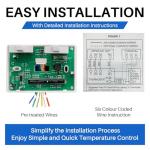 Lrichy OEM 7330G3351 RV Air Conditioner Thermostat Replacement for Coleman Mach Series, 7330F3852 Single Stage Heating/Cooling Control Unit for RV AC Systems, White, 7330F3852