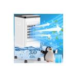Windowless Portable Air Conditioners, Swamp Cooler with Oscillation, Evaporative Air Cooler with Remote, 7H Timer, Air Coolers Fan with 3Modes&Speeds for Bedroom Indoor Room (White, 9L)