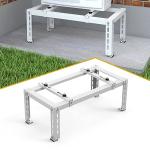LBG Products Heavy Duty Ground Stand for Mini Split Air Conditioner Heat Pump Systems,Ductless Mini Split Bracket for 9,000-24,000 BTU,Universal Condenser Stand Base for Outdoor AC Units