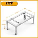LBG Products Heavy Duty Ground Stand for Mini Split Air Conditioner Heat Pump Systems,Ductless Mini Split Bracket for 9,000-24,000 BTU,Universal Condenser Stand Base for Outdoor AC Units