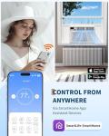 8,000 Btu Window Air Conditioner, Cools Up to 350 Sq. Ft with Cooling, 3 Fan Speed, Window-Mounted Room Ac Window Unit with Remote, Easy Install Kit for Home