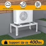 LBG Products Heavy Duty Ground Stand for Mini Split Air Conditioner Heat Pump Systems,Ductless Mini Split Bracket for 9,000-24,000 BTU,Universal Condenser Stand Base for Outdoor AC Units