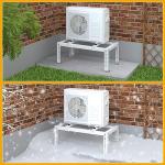 LBG Products Heavy Duty Ground Stand for Mini Split Air Conditioner Heat Pump Systems,Ductless Mini Split Bracket for 9,000-24,000 BTU,Universal Condenser Stand Base for Outdoor AC Units