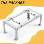 LBG Products Heavy Duty Ground Stand for Mini Split Air Conditioner Heat Pump Systems,Ductless Mini Split Bracket for 9,000-24,000 BTU,Universal Condenser Stand Base for Outdoor AC Units