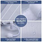 Loviga Portable AC Window Vent Kit, 100% Sealing Portable Air Conditioner Window Kit Seal Kit for AC Unit Clothes Dryer, 9X63 Inch Length Adjustable, Waterproof, No Drilling