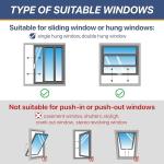 Loviga Portable AC Window Vent Kit, 100% Sealing Portable Air Conditioner Window Kit Seal Kit for AC Unit Clothes Dryer, 9X63 Inch Length Adjustable, Waterproof, No Drilling