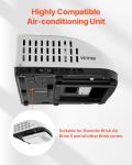 VEVOR RV Air Conditioner, 13500 BTU Non-Ducted Rooftop RV AC, 65 dB Quiet Design, Highly Compatible with Air-conditioning Unit, for Campers, Vans, Trailers, White, Single Host-No Accessories