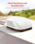 VEVOR RV Air Conditioner, 13500 BTU Non-Ducted Rooftop RV AC, 65 dB Quiet Design, Highly Compatible with Air-conditioning Unit, for Campers, Vans, Trailers, White, Single Host-No Accessories