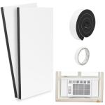 HOXHA AC Side Panels Kits, Air Conditioner Foam Insulation Window Kit 2 Pack, Air Conditioner Accessories Seal, 17 inch×9 inch ×7/8 inch,White