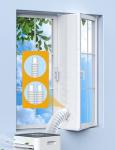 Upgrade Portable AC Window Seal - Casement Window Air Conditioner Seal works with Mobile Air-Conditioning - Keep Hot Air Out - Keep House Cool, Easy to Install and Detachable-157"（400CM）