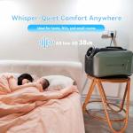 CYBERTAKE Portable Air Conditioner,3-in-1 AC Unit, Dehumidifier & Fan, 3300BTU Tent Air Conditioner with Installation Kit, Low Power Consumption, Portable AC for Camping Tent/RVs or Home Use, Green