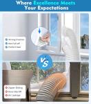 Upgrade Portable AC Window Seal - Casement Window Air Conditioner Seal works with Mobile Air-Conditioning - Keep Hot Air Out - Keep House Cool, Easy to Install and Detachable-157"（400CM）