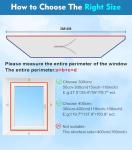 Upgrade Portable AC Window Seal - Casement Window Air Conditioner Seal works with Mobile Air-Conditioning - Keep Hot Air Out - Keep House Cool, Easy to Install and Detachable-157"（400CM）