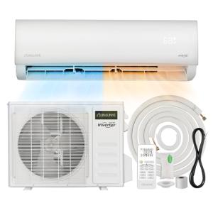JINJUNYE 12000BTU Mini Split Air Conditioner Ductless Inverter Heat Pump, 208-230V, Min Split AC/Heating System, Energy Saving, Cooler up to 750 Sq. Ft, Full Set installation Kit
