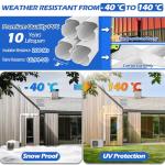 TAKTOPEAK 3'' 17 Ft [Quick Installation] PVC Decorative Line Cover Kit for Ductless Mini Split Air Conditioners, Central AC and Heat Pump Systems