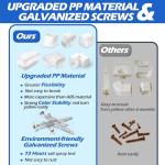 TAKTOPEAK 3'' 17 Ft [Quick Installation] PVC Decorative Line Cover Kit for Ductless Mini Split Air Conditioners, Central AC and Heat Pump Systems