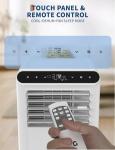 Portable Air Conditioners 8000 BTU, Efficient 3-in-1 Portable AC Unit with Sleep Mode, Dehumidifier, Remote Control, Quiet Cooling for Bedrooms, Apartments, and Offices, White & Black