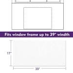 Mxclimate Full Surround Window AC Insulation Foam Side Panels for Air Conditioner Units, 39'' Width Indoor Window Seal Kit Cover, Winter and Summer