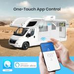 TOSOT GRH15DC-A6NNA1A/O GO Cool RV Air Conditioner 15000 BTU, Non-Ducted Camper Rooftop AC Unit with Heat Pump, WiFi and Remote Control, White