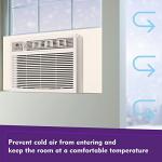 Mxclimate Full Surround Window AC Insulation Foam Side Panels for Air Conditioner Units, 39'' Width Indoor Window Seal Kit Cover, Winter and Summer