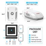 TOSOT GRH15DC-A6NNA1A/O GO Cool RV Air Conditioner 15000 BTU, Non-Ducted Camper Rooftop AC Unit with Heat Pump, WiFi and Remote Control, White