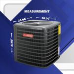 Goodman 2 Ton 13.4 SEER2 Central Air Conditioner Condenser - R32 Single Stage | 24000 BTU AC System