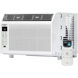 TCL H6W23W 6,000, 115V, AC for Rooms Unit 6000 BTU Window Air Conditioner, Fan & Dehumidifier, 250 Sq. Ft, Remote Control, Easy-to-Use, Reusable Filter, White