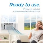 BLACK+DECKER Window Air Conditioner 6,000 BTU, AC Window Unit Cools Up to 250 Square Feet, Window AC Unit with Remote Control, 3 Cooling Speeds and Fan Only Function, BWAC06WTB, White