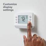 New! Honeywell Home Programmable Thermostat, Single-Stage, 1 Heat/1 Cool Compatibility, Flexible Schedule, X2P, White, RTH21B