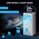 COSTWAY 10000 BTU Portable Air Conditioner, 3 in 1 AC Unit, Fan & Dehumidifier w/Sleep Mode, 24H Timer, LED Display, Child Lock, Remote Control & Window Kit for Bedroom, Office, Dorm (10000BTU)